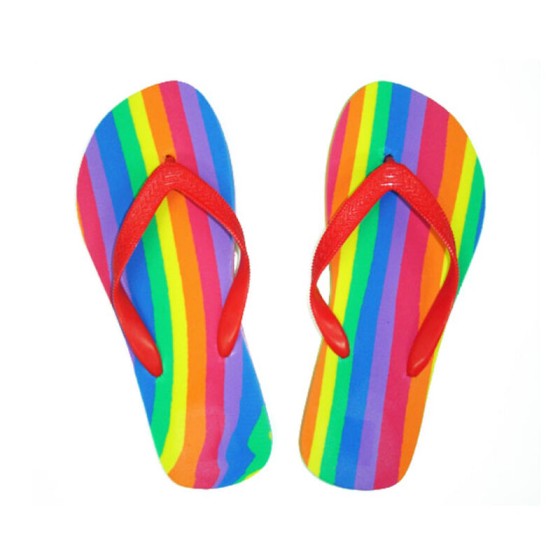 PRIDE - FLIP-FLOPS MIT LGBT-FLAGGE 40-41 EUR